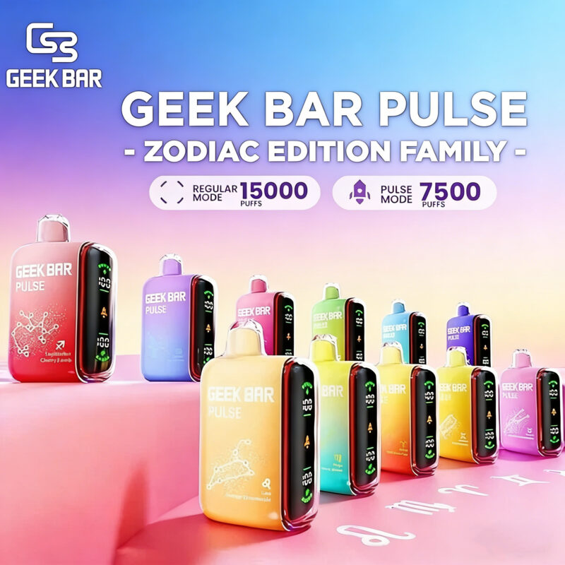 【現貨供應】Geek Bar Pulse 15000口歐美爆款|拋棄式小煙人氣首選