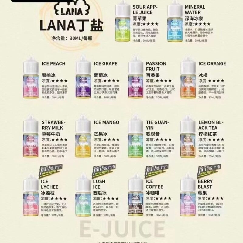 清倉-最新版正品拉娜油LANA拉娜油極冰娜拉油LANA LANAVAPEM原廠拉娜油最新版 買五送一拉娜超涼油