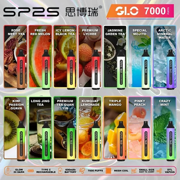 SP2S GLO拋棄式電子煙思博瑞一次性7000口
